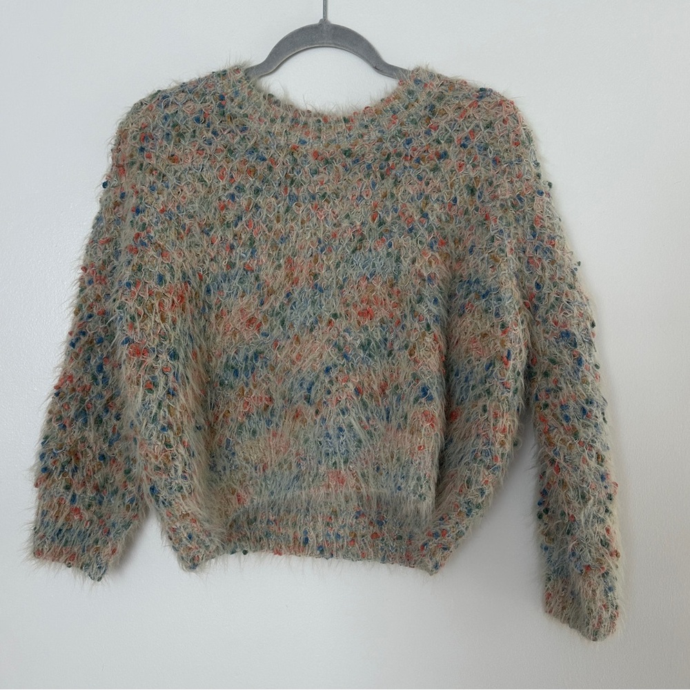 RAGA Multicolor Fuzzy Crew Neck Sweater